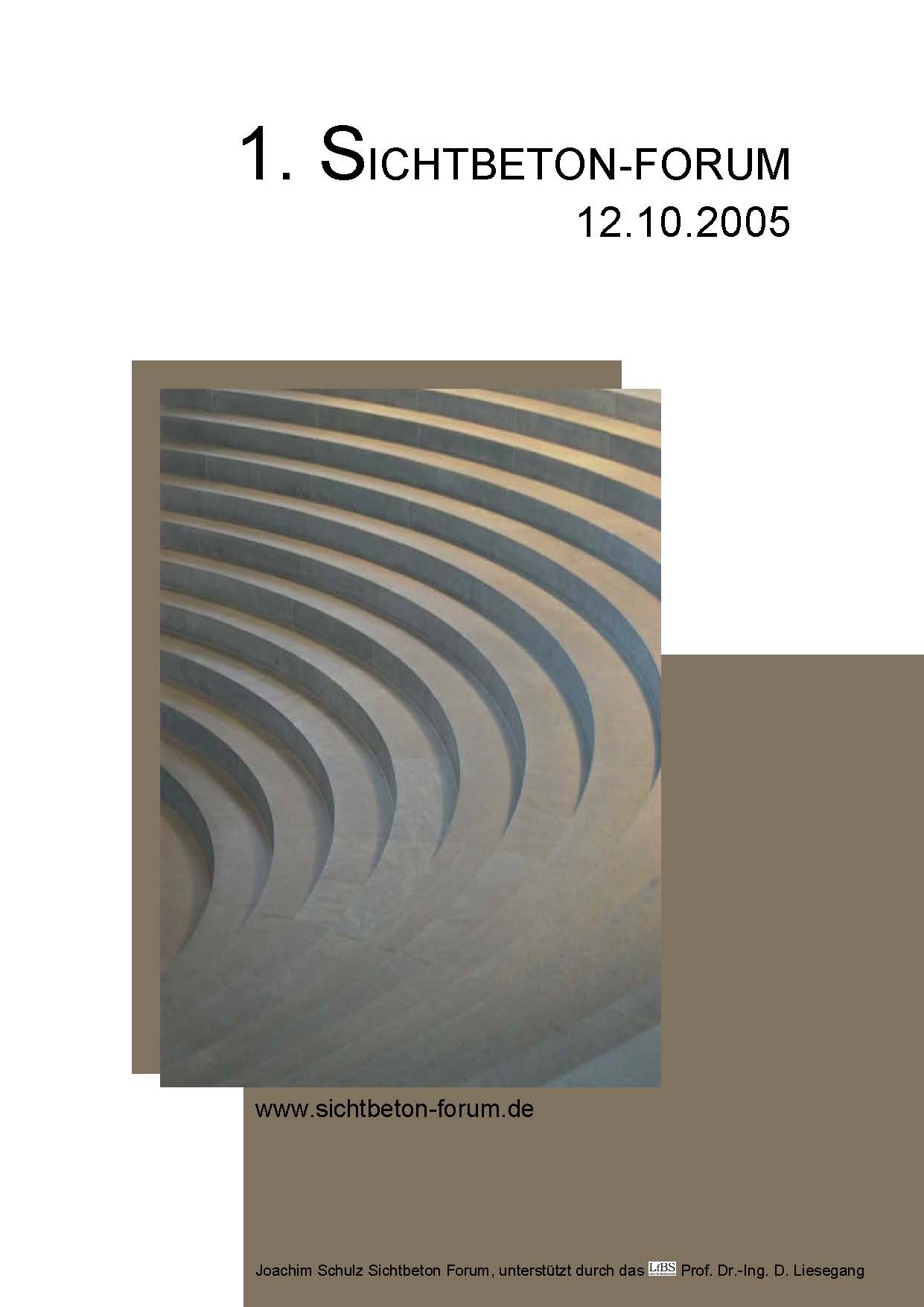 Sichtbeton Handbuch 2005